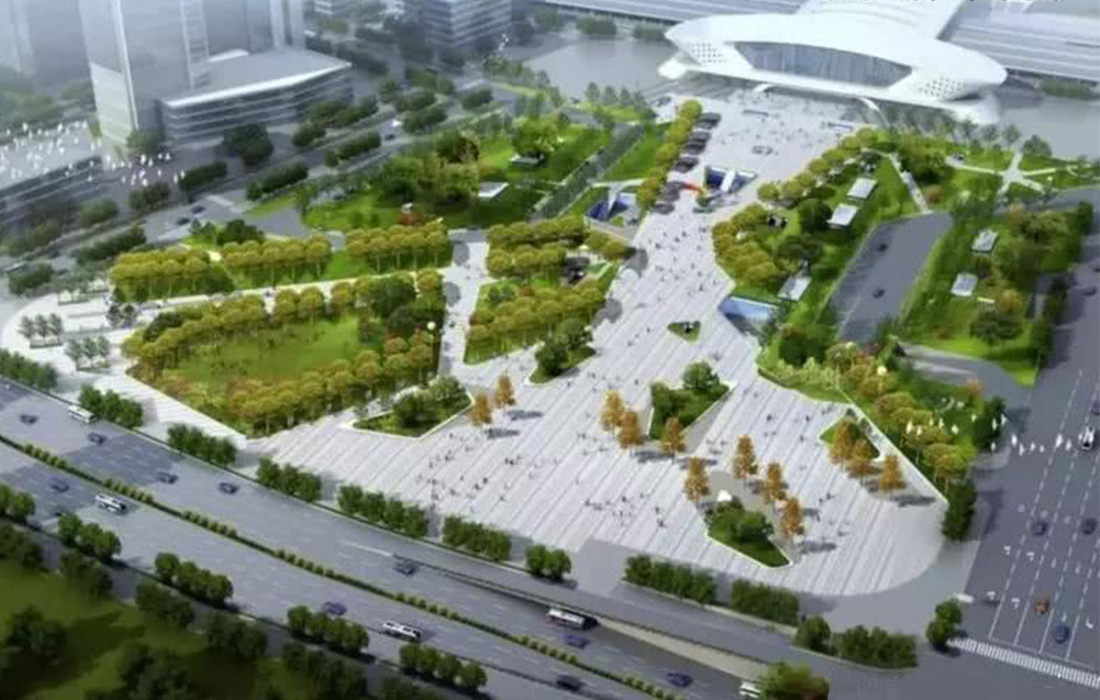 武漢光谷火車站東、西廣場(chǎng)土建工程