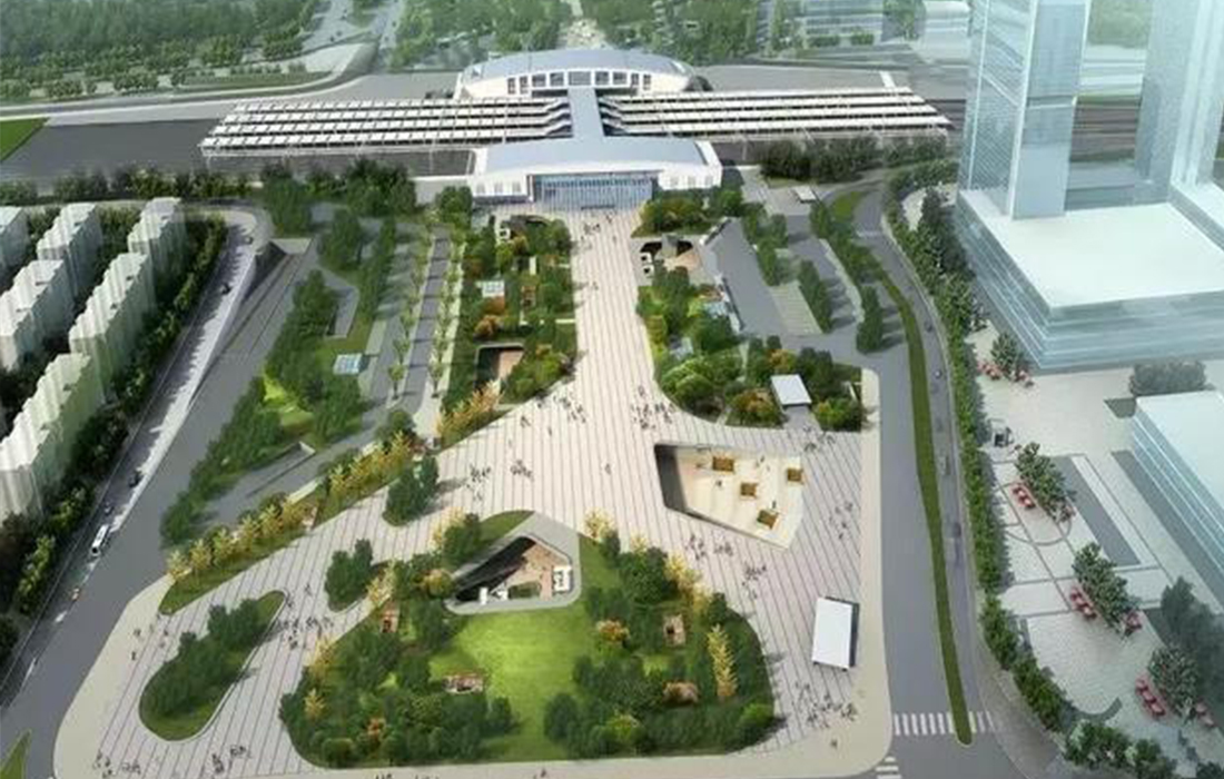 武漢光谷火車站東、西廣場(chǎng)土建工程